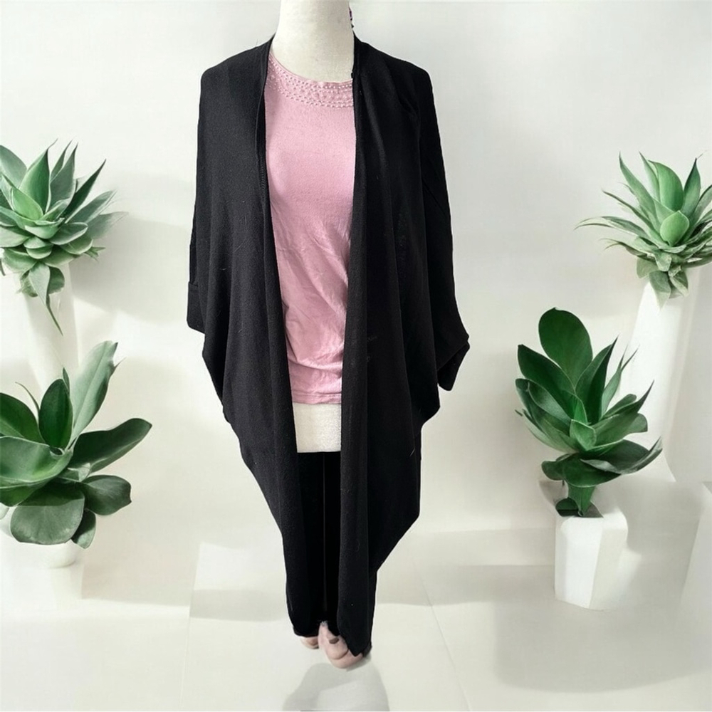 Black Cocoon Dolman Sleeve Cardigan XS